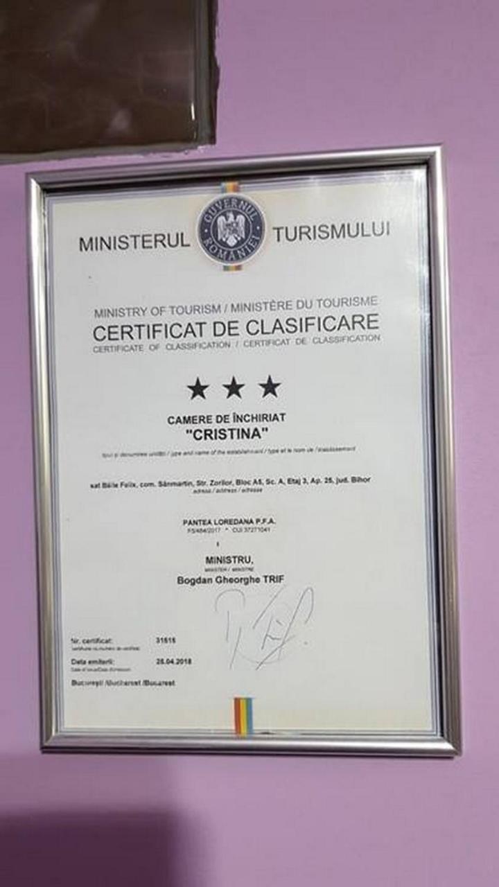 Apartamento Garsoniera Cristina Băile Felix Exterior foto